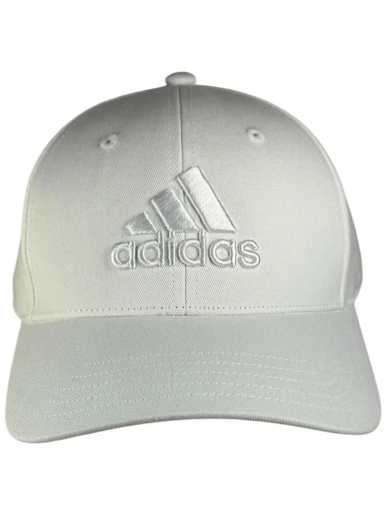 Adidas NWT Tonal Logo Baseball Cap White One Size - Picture 1 of 6